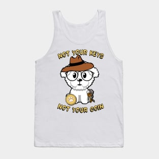 Not your keys not your coin - furry dog Tank Top